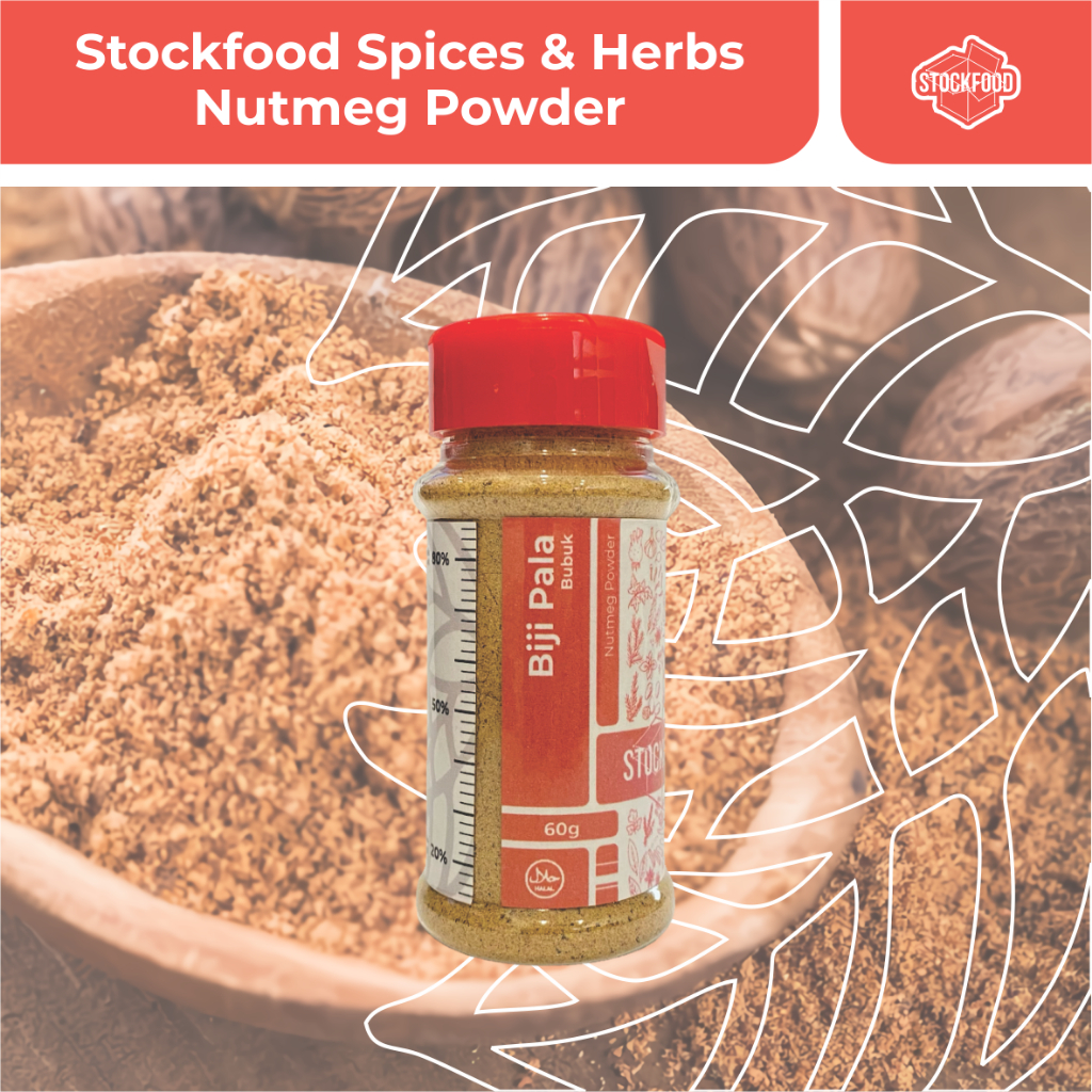 

Nutmeg Powder / Biji Pala Bubuk - Stockfood Spices & Herbs Bottle Pack