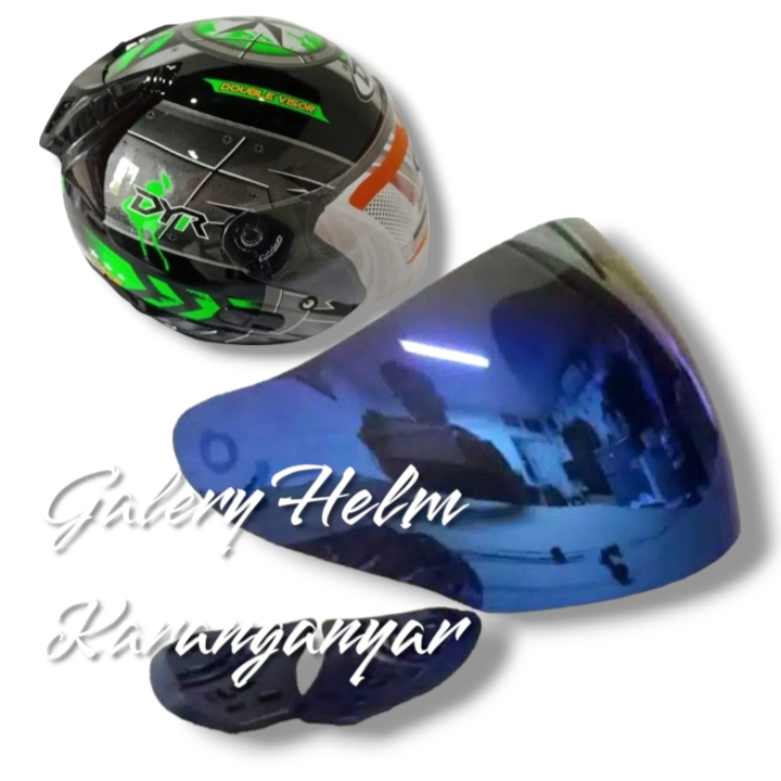 (NDR5) Kaca Helm DYR DRAGON cop singgle visor dan 2 visor Centro galaxy