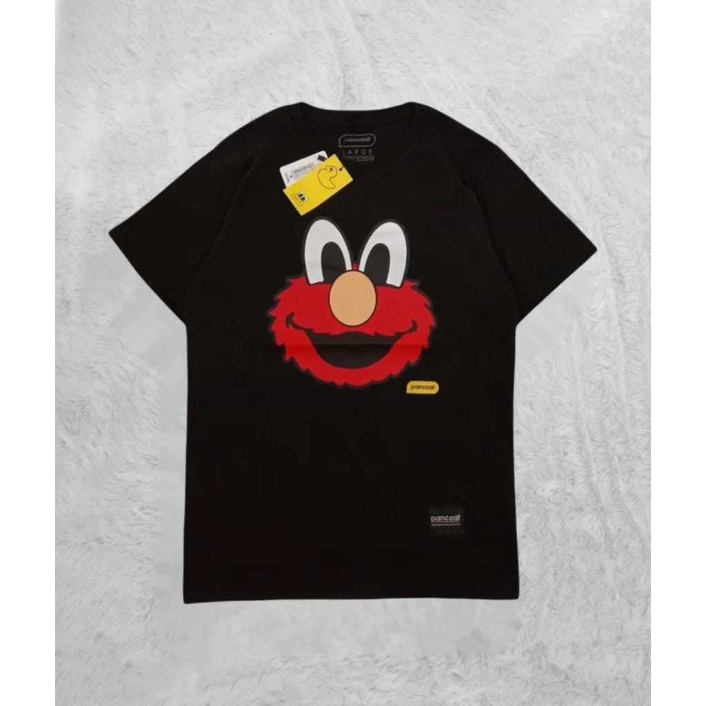 KAOS PANCOAT  bird LOGO MIRROR ORIGINAL 1:1 - Kaos Pancoat HItam Catton Combet 30s S.M.L.XL - Kaos P