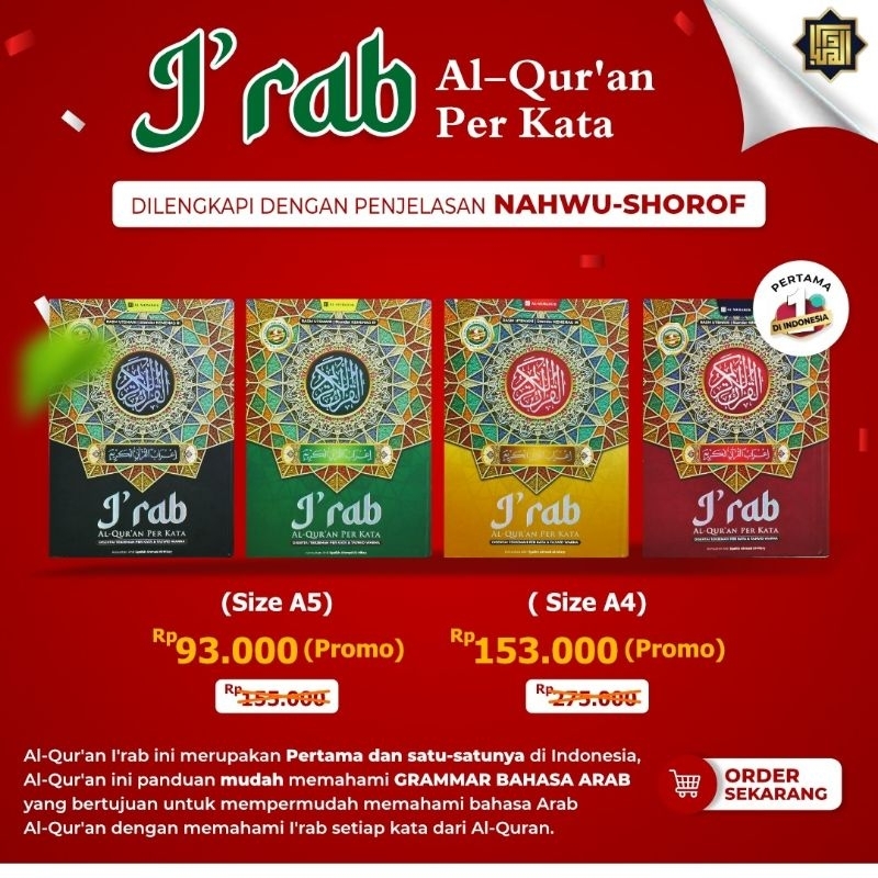 [PROMO] Mushaf Irab Al Quran terjemah perkata Ukuran A5 Sedang