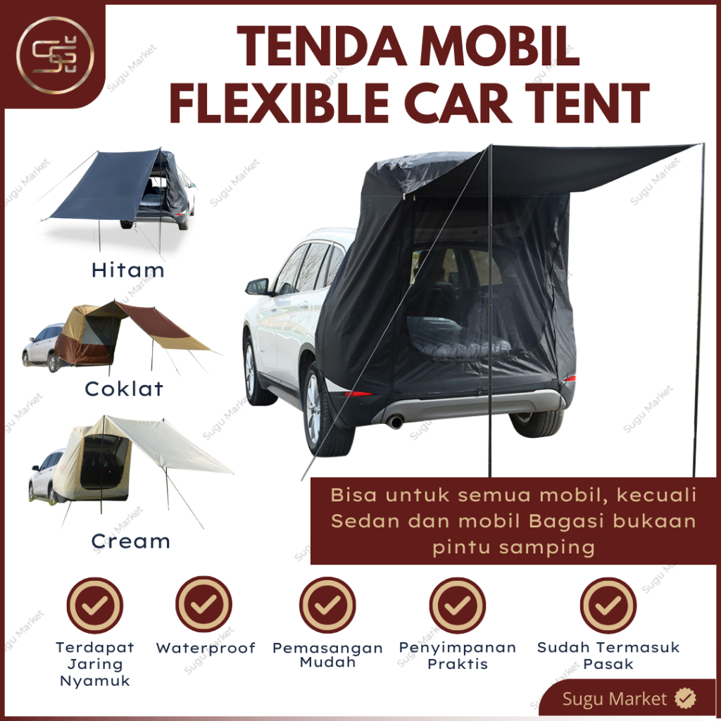 Car Cabin Tailgate Tent / Tenda Mobil / Camping Tent / Tenda Kemping / Car Tent