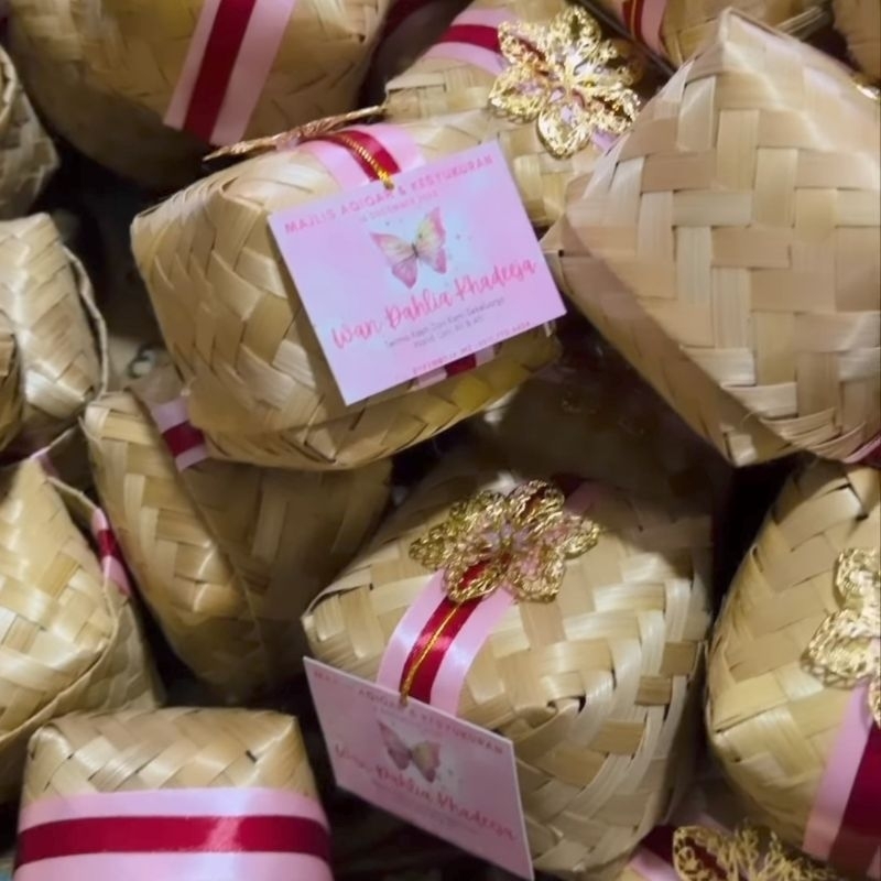 Besek bambu 8x8 50 pasang/100 pcs