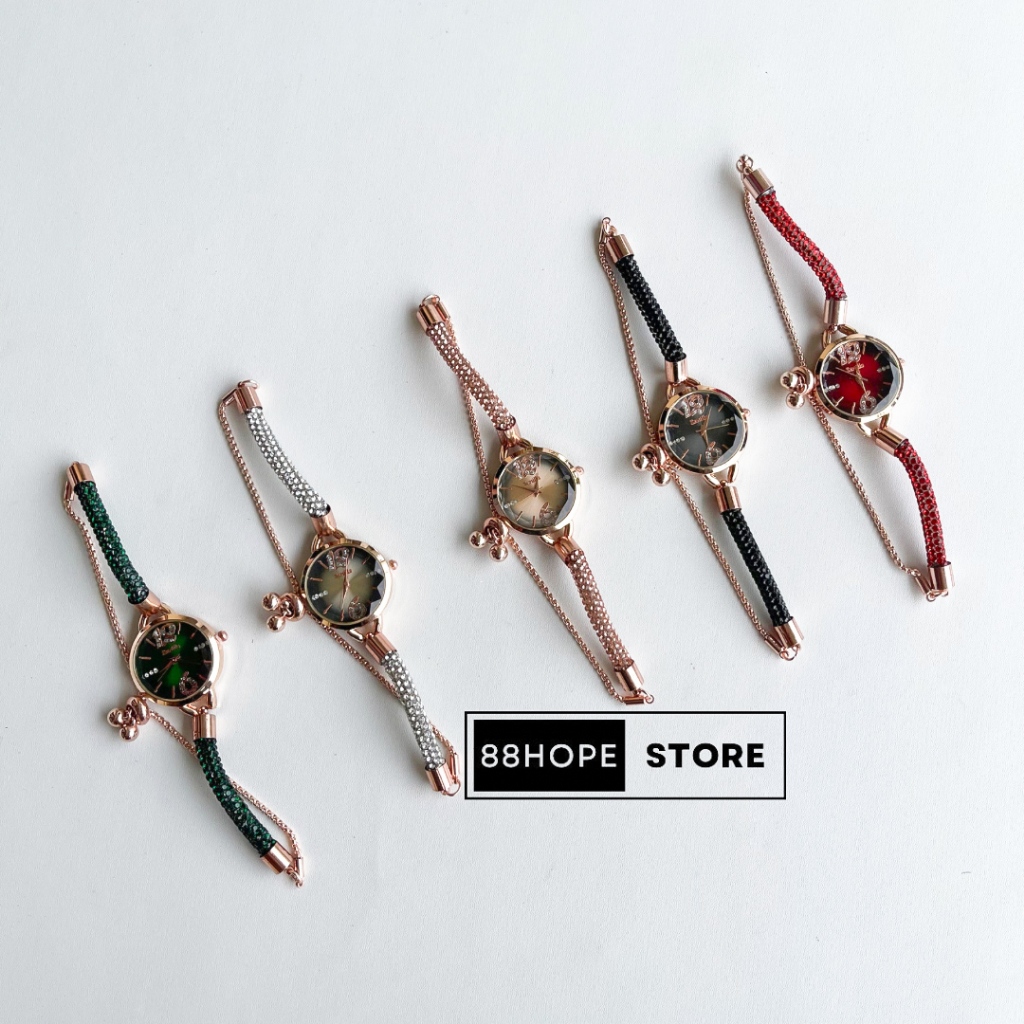 jam tangan wanita gelang fashion terbaru korea