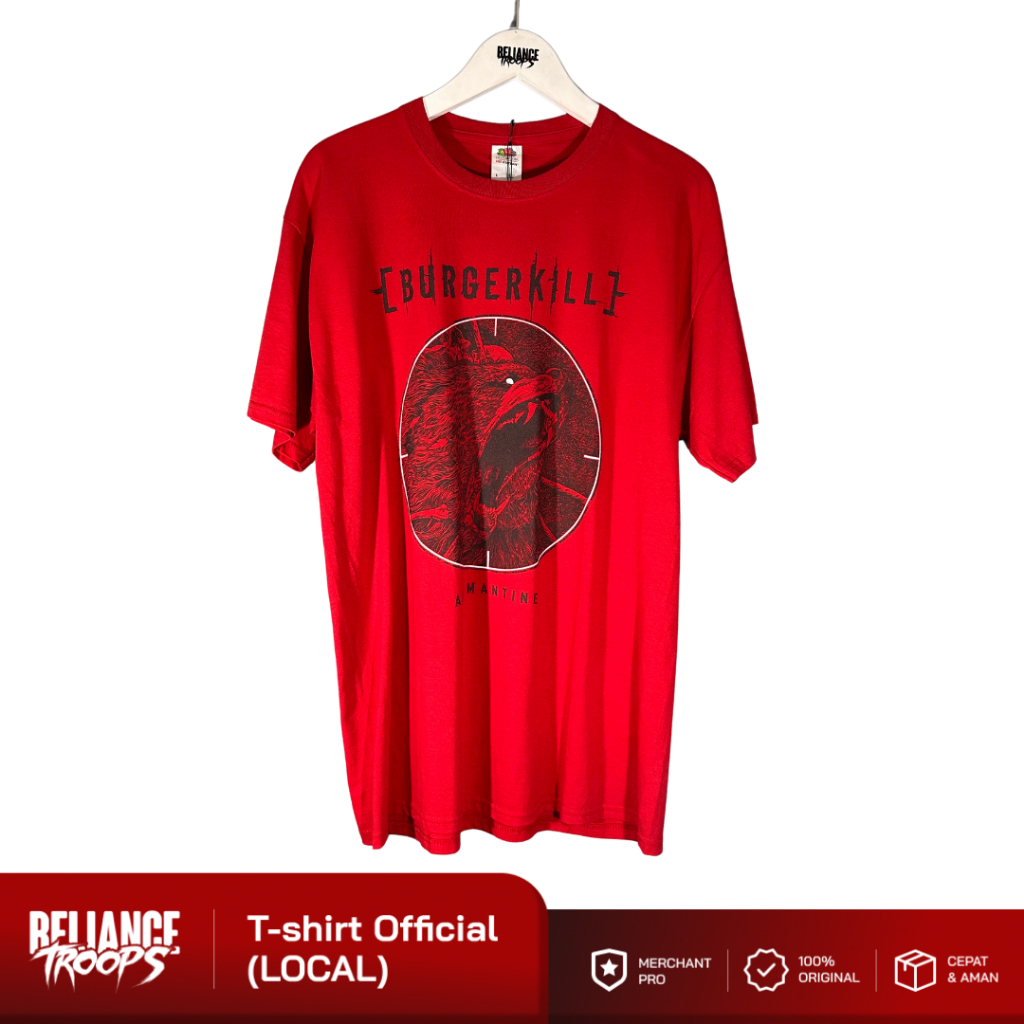 T-shirt Official | Burgerkill - Adamantine Red