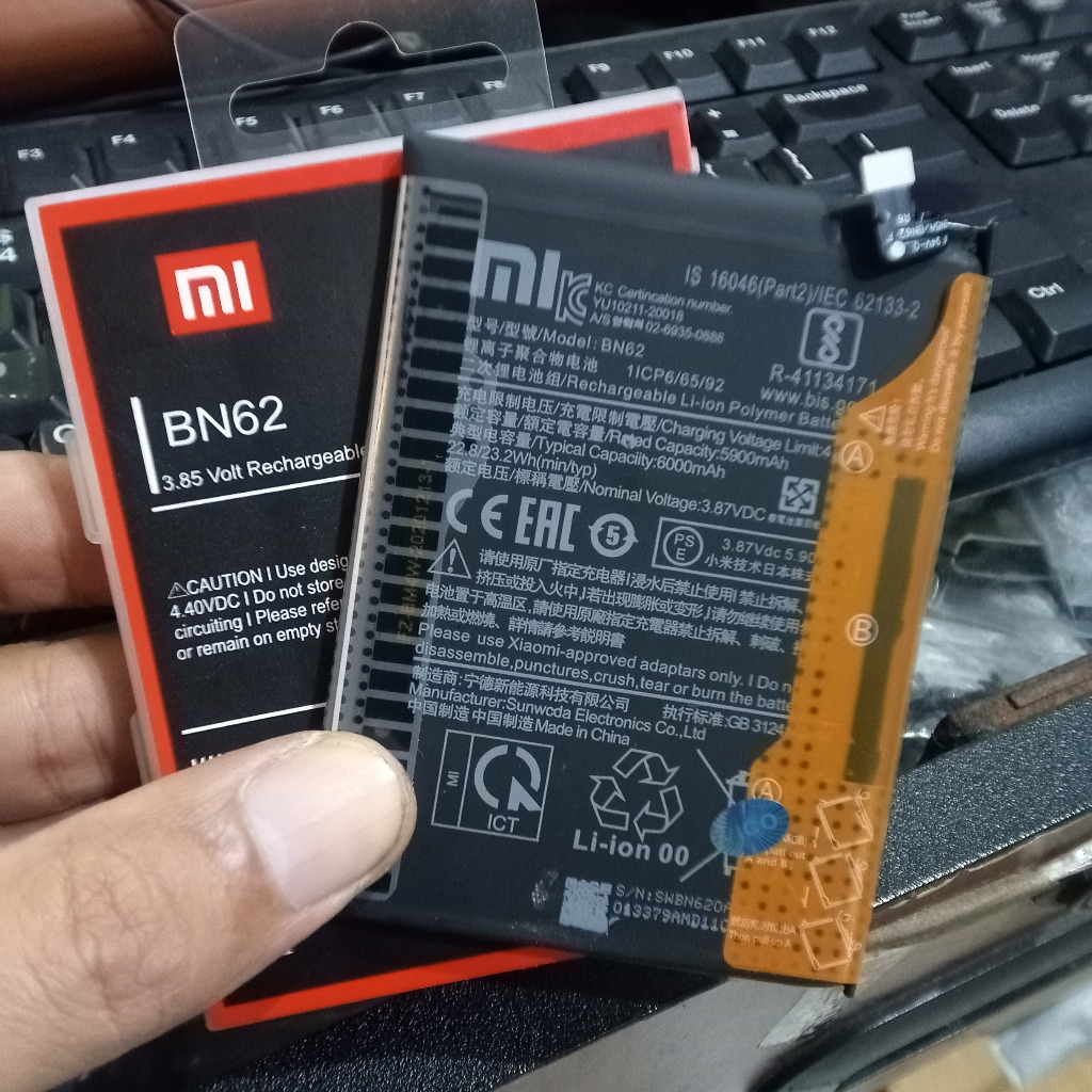 Baterai Xiaomi Redmi 9T / Poco M3 BN62 ORI