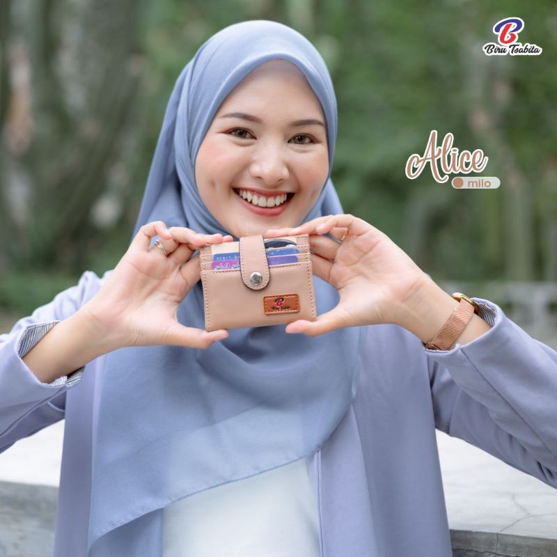 GRATIS HADIAH  ALICE WALLET BIRU TSABITA / DOMPET ALICE / DOMPET KARTU / BIRU TSABITA / DOMPET WANIT