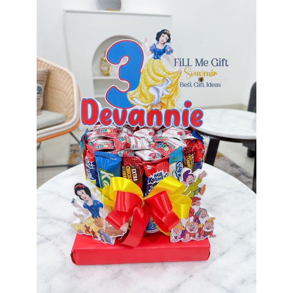 

Snack Tart Ulang Tahun / Birthday Gift Snack Tower Snow White Princess
