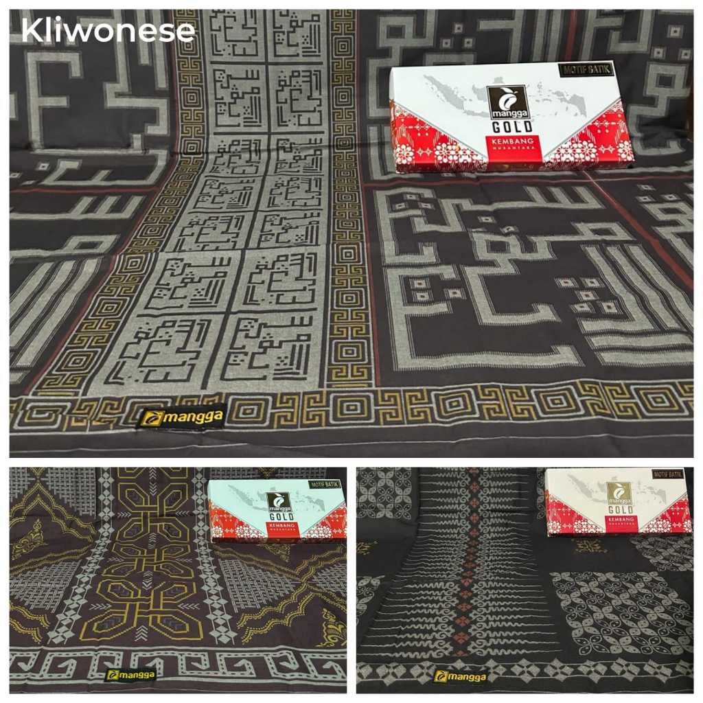 Sarung Mangga Batik Kembang Nusantara Gold Sarung Batik Mangga Viral Gus Jawa Batik