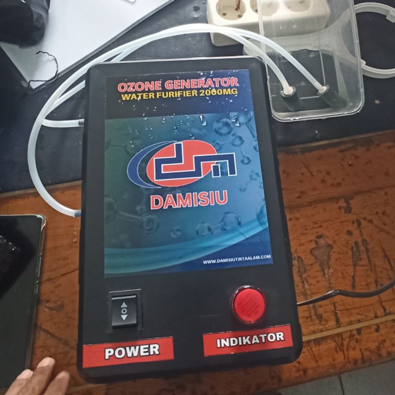 Ozone Generator Water Purifier Damisiu untuk Depot Air Minum Amdk Kolam dan aquarium