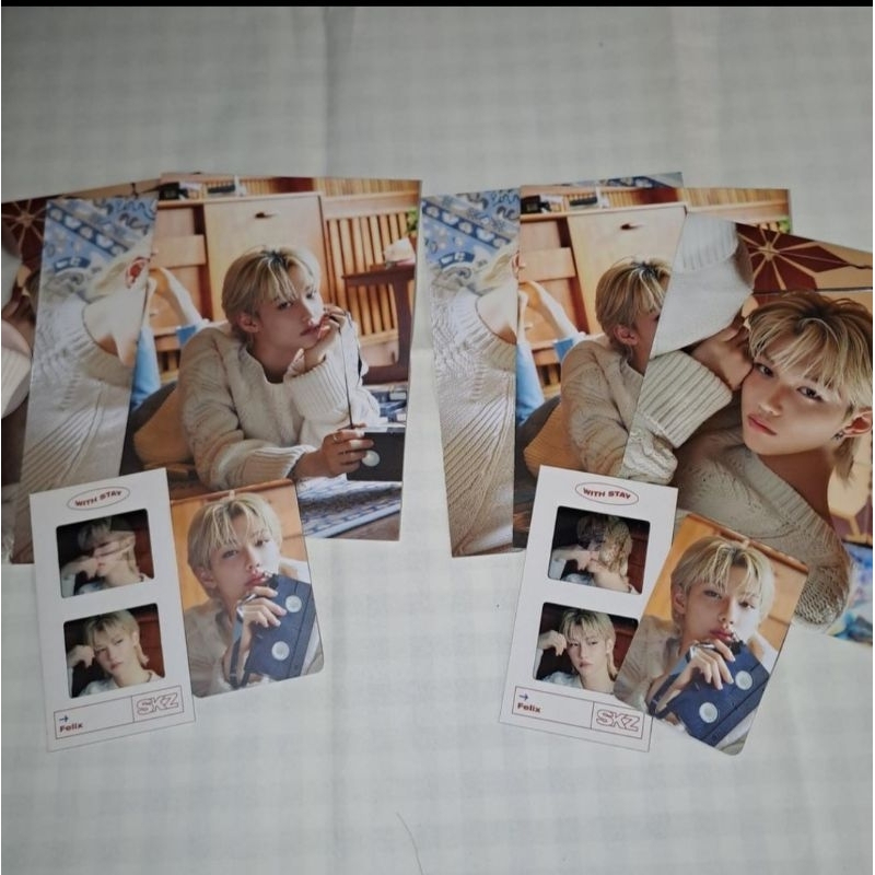 season greeting 2021 stray kids skz sg21 felix set photocard pc kpop bookmark postcadrd