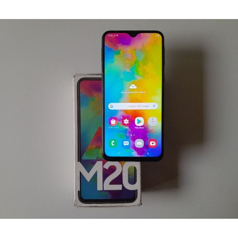 samsung m20 ram 3/32 hp dus (minus sinyal off)