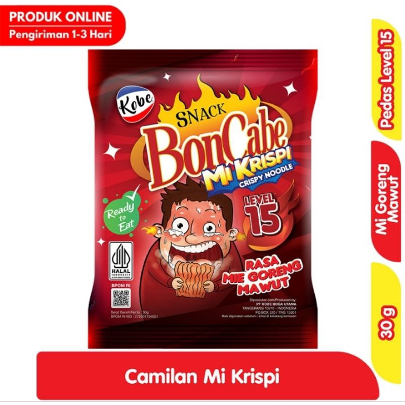 

Kobe Boncabe Mie Krispi 30gr