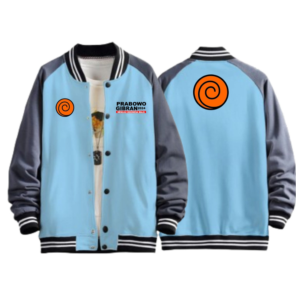 Jaket GIBRAN Samsul Uzumaki Naruto Big Size S M L XL 2XL 3XL 4XL 5XL 6XL 7XL jaket Zip kerah tegak v