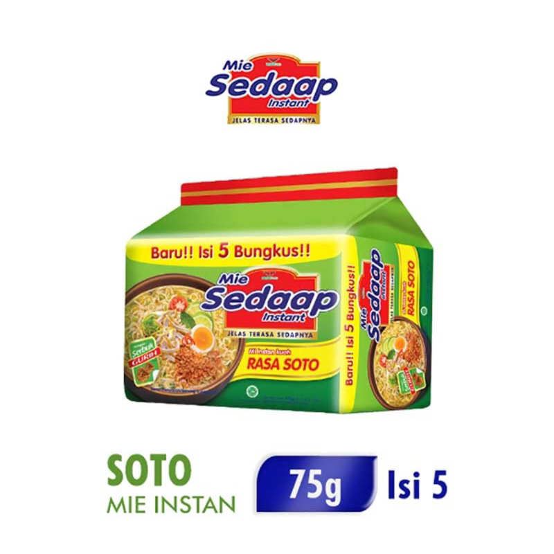 

Mie Sedaap Soto isi 5 x 75gram