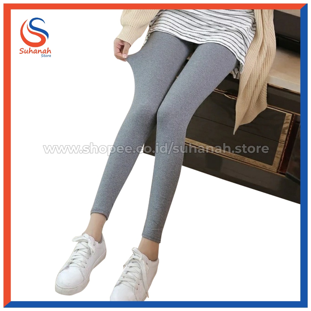 Legging Panjang Wanita Kaos Rayon Standar, Jumbo & Super Jumbo