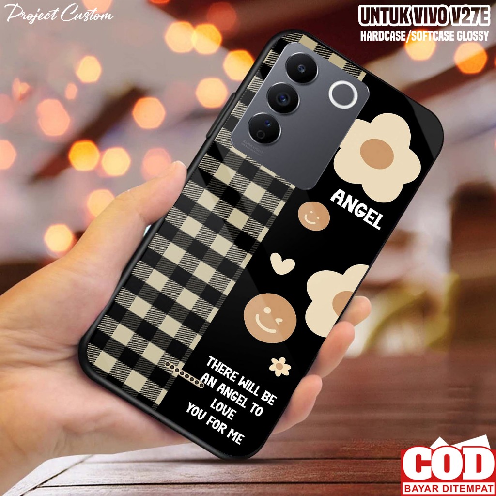 Case VIVO V27E - Casing Hp VIVO V27E Terbaru ( BUNGA002 ) Silikon VIVO V27E - Softcase Glass VIVO V2