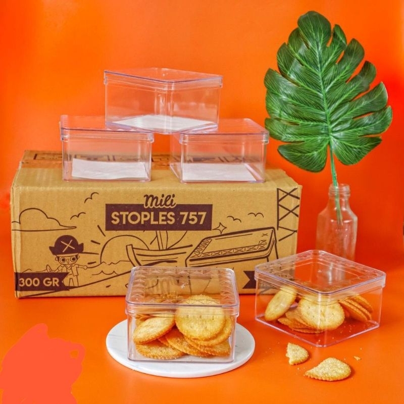 READY 1 LUSIN 12 PCS TOPLES KOTAK 300 - 350 GRAM KUE KERING PARCEL LEBARAN MURAH KOSONG TEBAL MIKA K