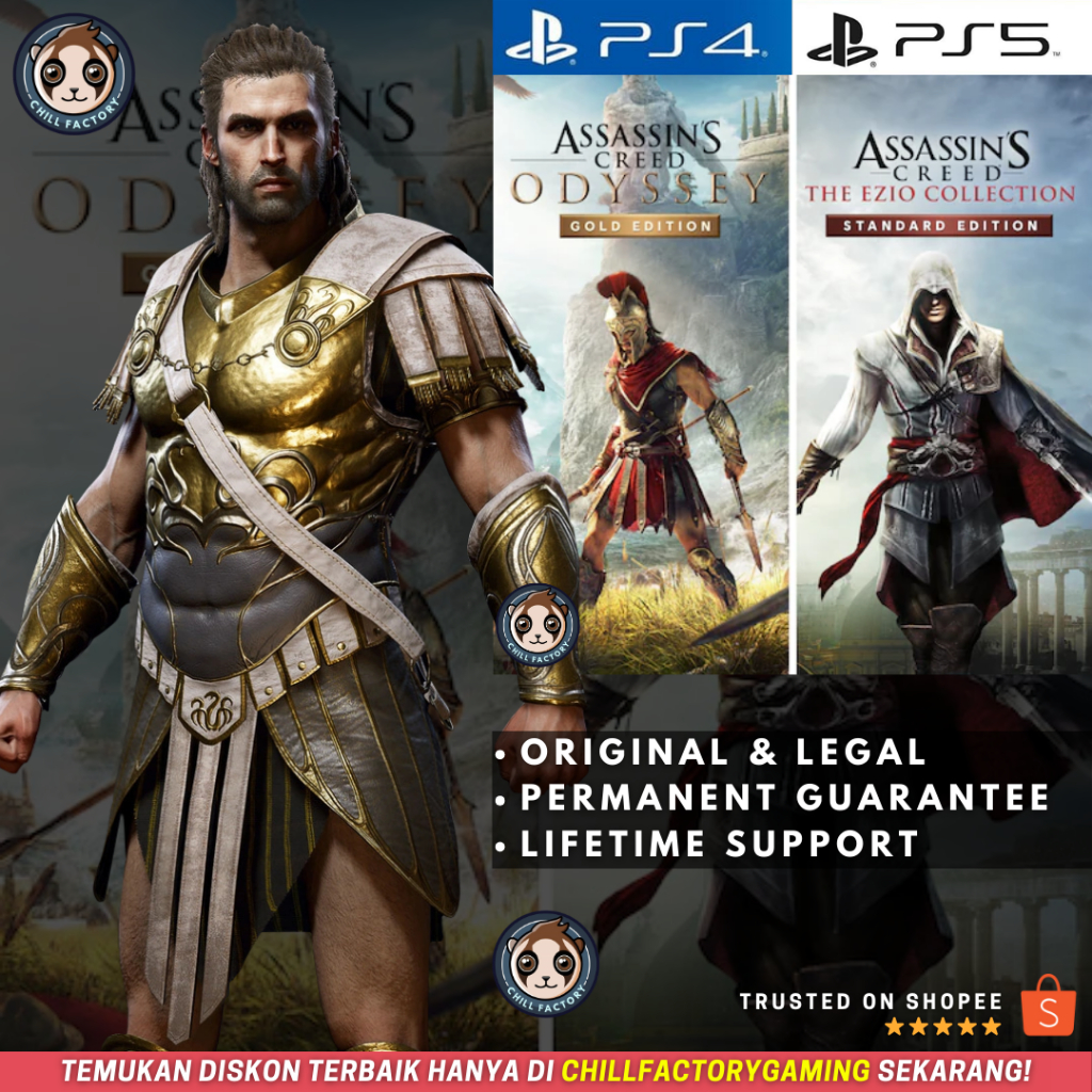 Assassins Creed Odyssey + Assassins Creed Ezio Collection PS4 PS5