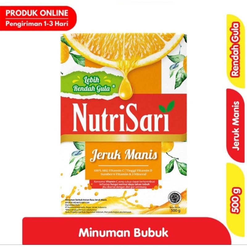 

NutriSari Minuman Serbuk Instan Jeruk Manis 500 g