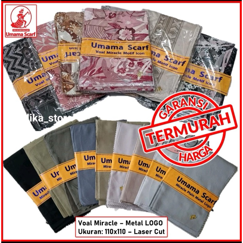 Jilbab Umama polos voal premium