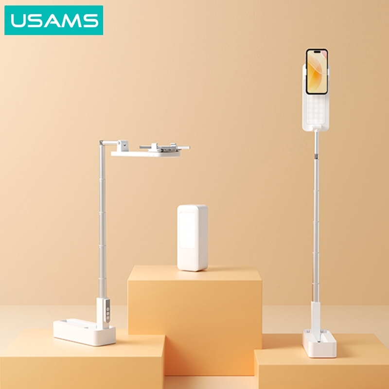 USAMS ZB265 Multi Standing+Lampu Selfie Folding Multifungsi