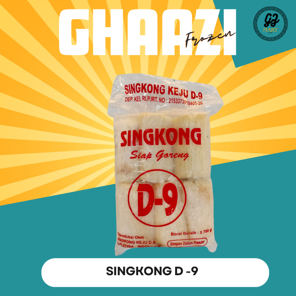 

SINGKONG D-9 FROZEN (GORENG/KUKUS) 500 GR