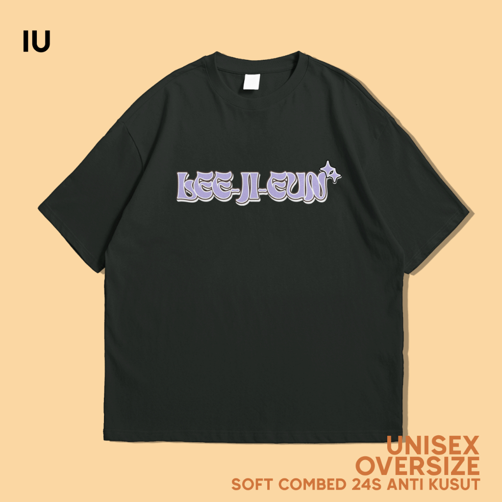 KAOS OVERSIZE IU LEE JI EUN VARIASI COMBED 24s PREMIUM UNISEX