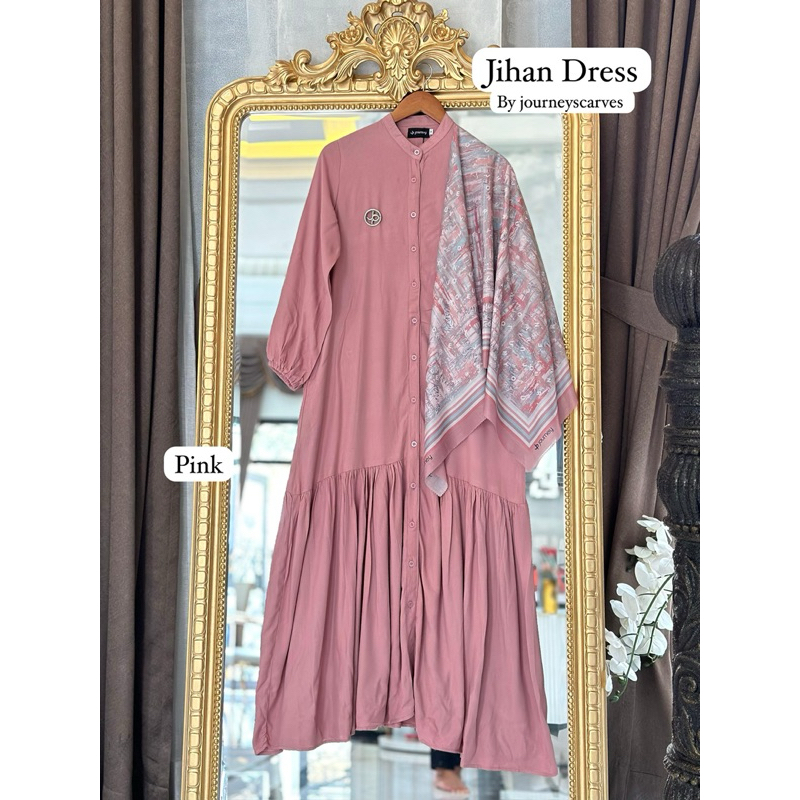PAKET JIHAN DRESS dan DARA PINK (one set)