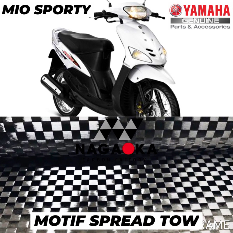 REAL CARBON MIO SPORTY MOTIF SPREAD TOW CATUR AMORE EGO SMILE KEVLAR COVER CVT SPION BATOK TUTUP FIL