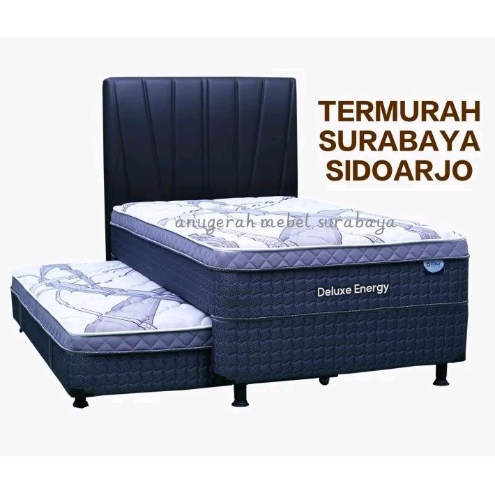 Set Springbed Central Sorong Grand Deluxe Energy Plush Top (SURABAYA & SIDOARJO)