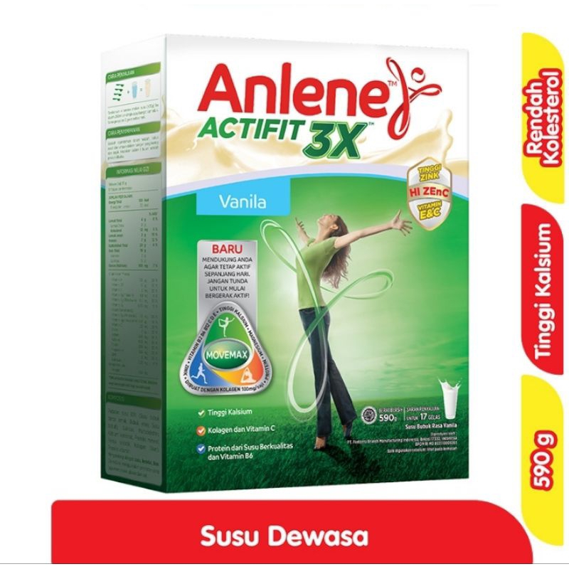 

Anlene Actifit Susu Bubuk Vanila 590g