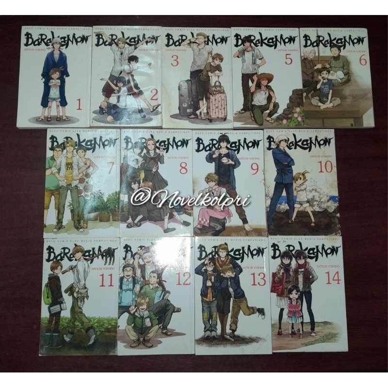 Komik SET 13 Buku Barakamon 1-14 (minus no. 4)