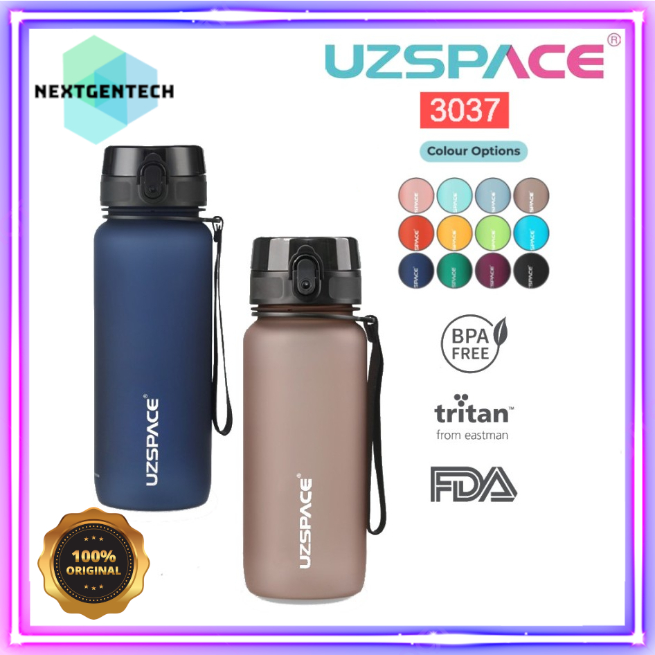 UZSPACE Frosted Bottle Botol Minum Olahraga Outdoor Lari Jogging