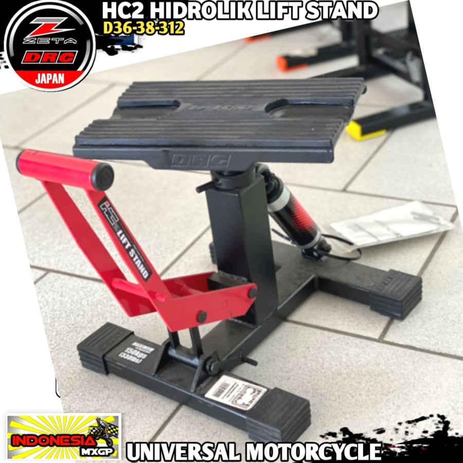 DRC HC2 LIFT JACKSTAND - JACK STAND HIDROLIK KIT - STANDAR TENGAH PADDOCK SET ADVENTURE TRAIL - ENDU