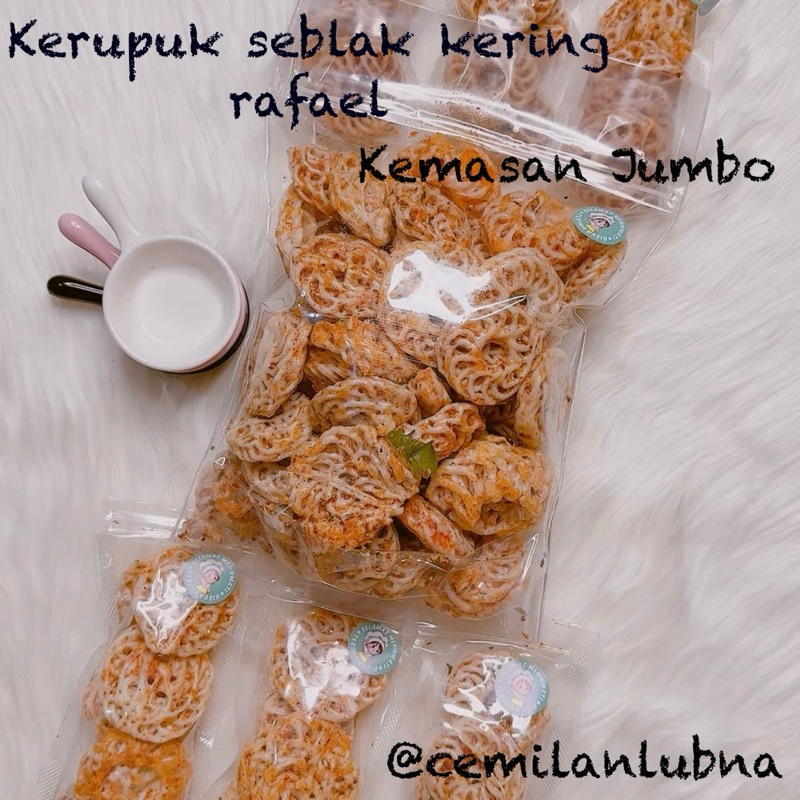 

KERUPUK SEBLAK KERING RAFAEL KEMASAN 500gr JUMBO