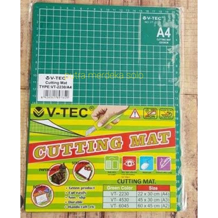 

Cutting Mat A4 V-tec Double Side VT-2230 V Tec Matt A4 VT2230 Alas Potong Vtec Cutter 22 X 30 cm