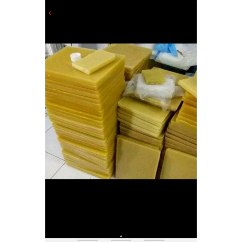 beeswax 1kg lilin lebah untuk membuat scened candle/sabun/balm