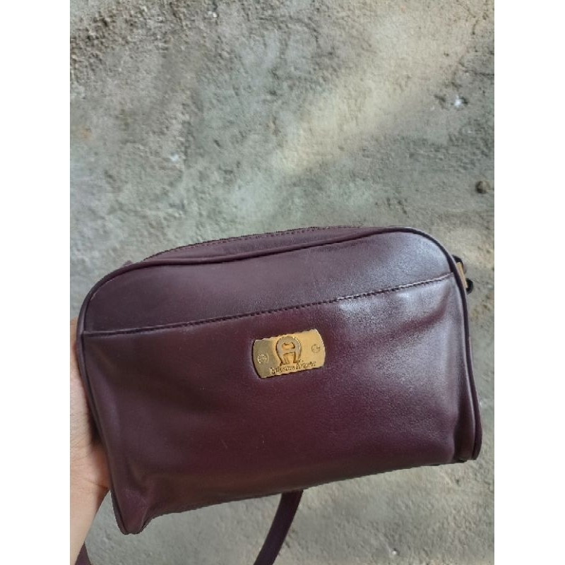 Tas Etinne Aigner Sling Camera Bag Kulas Vintage