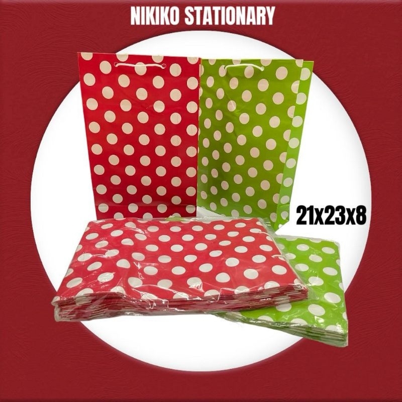 

Paper Bag Tas Kertas Shopping Bag Motif Polkadot Bintik Kecil