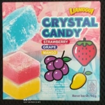 [LIANGGUI CRYSTAL CANDY] Permen Jelly, Crystal Gummy,Jeli Gula Kristal 96 gr