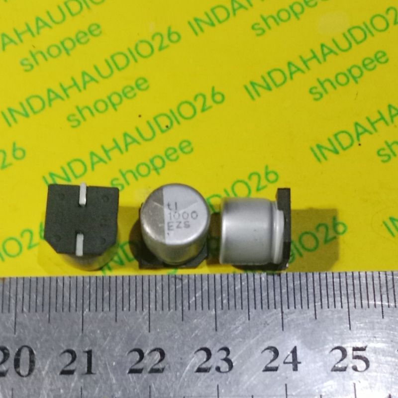 d10x10mm  1000uf E 25v smd elko  kapasitor elco capacitor solid