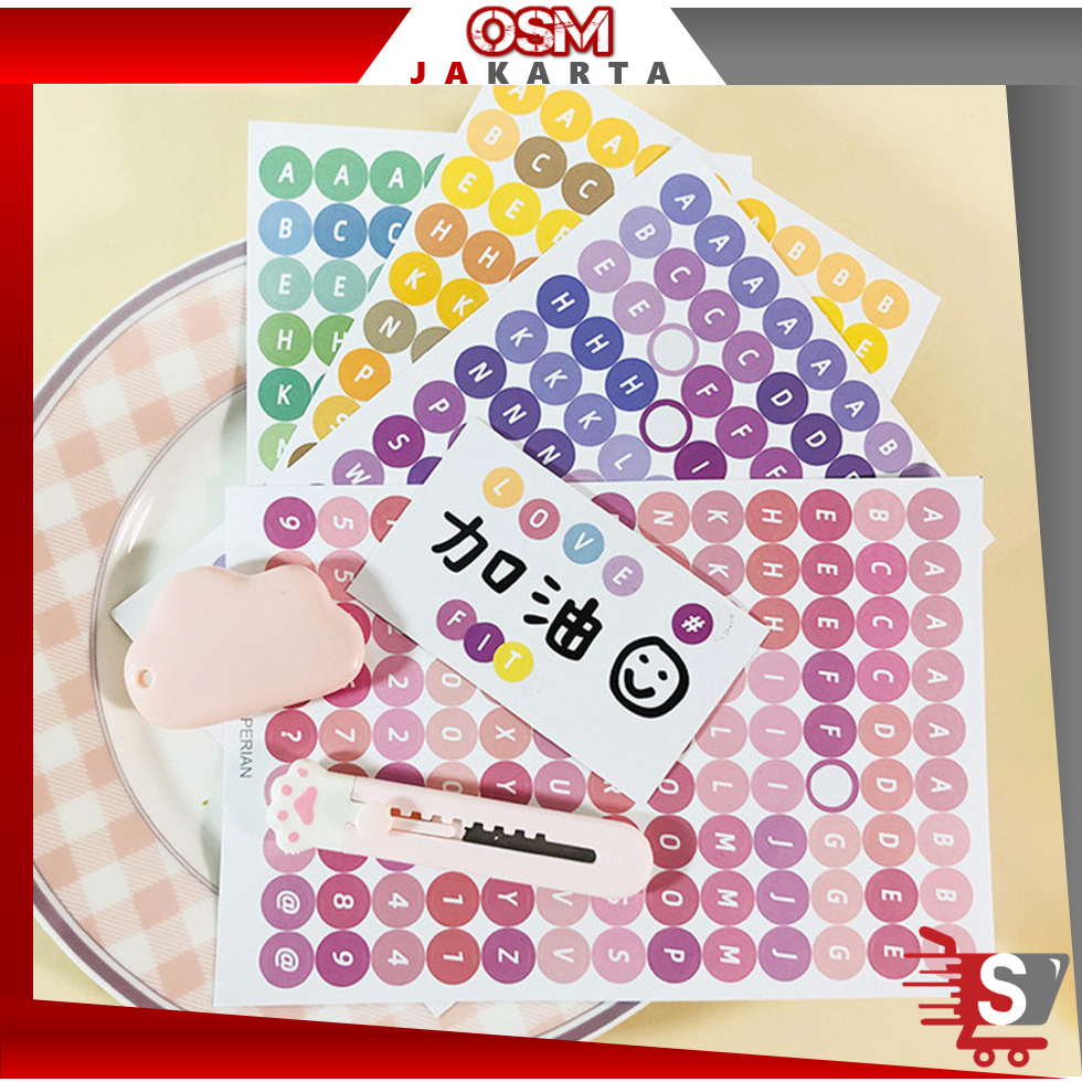 

OSM JKT 6158 Stiker Huruf Deco Alphabet / Aesthetic Sticker Dekorasi Jurnal / Scrapbook Sticker Alat Tulis / Notebook Cute Sticker