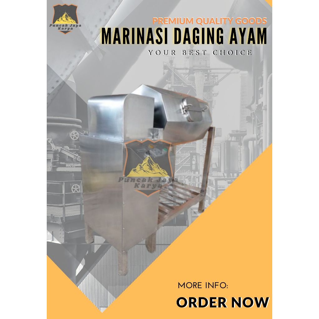 Mesin Marinasi Ayam - Marinasi Daging 10kg/Proses
