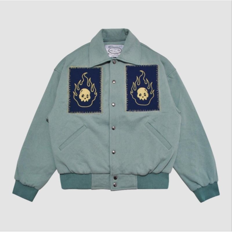 EVILSPIRIT VARSITY JACKET - BELLANI AQUA UNISEX