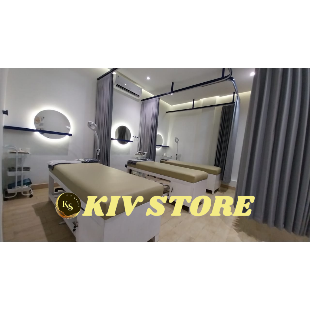 bed massage rangka kayu atau bed facial