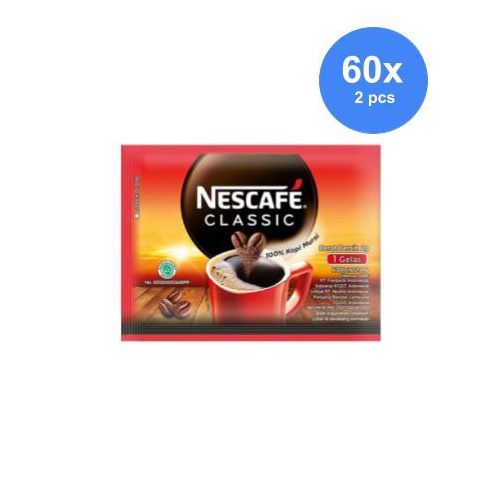 

STAR NESCAFE Classic Kopi Instan Kopi Hitam 2g Sachet 6pcs x 2 serbuuu