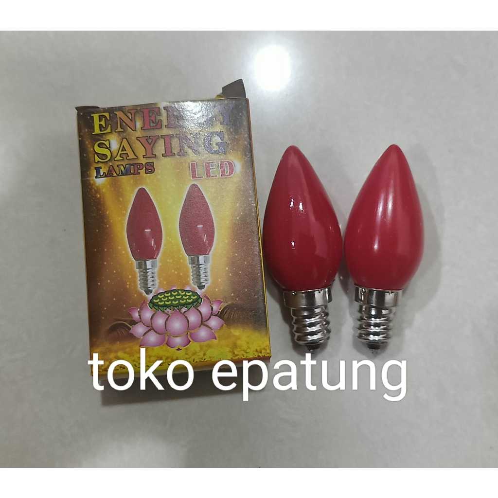 bola lampu sembahyang bollam Lampu Sembahyang Led -Susu - merah
