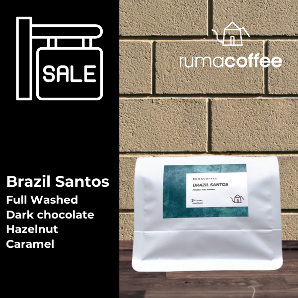 

Brazil Santos Full Washed Kopi Arabica Coffee Rumacoffee