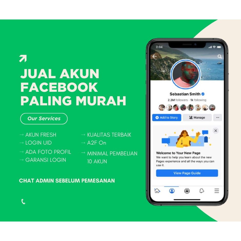 Akun fb 2fa bisa login all negara paket 100 akun