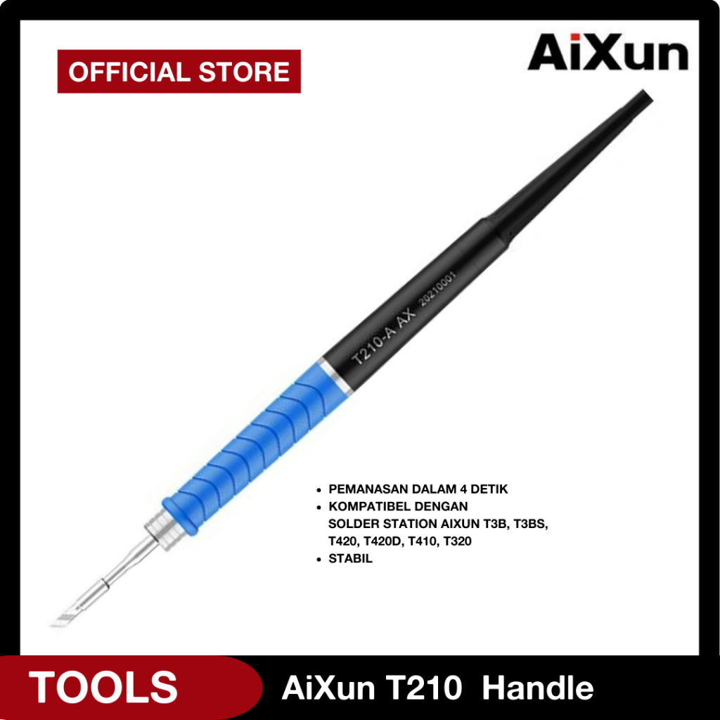 Aixun T210 Gagang Solder Station For T3A/T3B/T420D Solder Handle Original